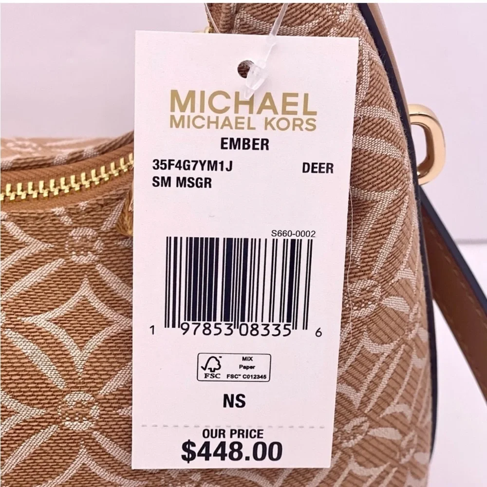 Michael Kors Ember Small Messenger Shoulder Crossbody Bag MK